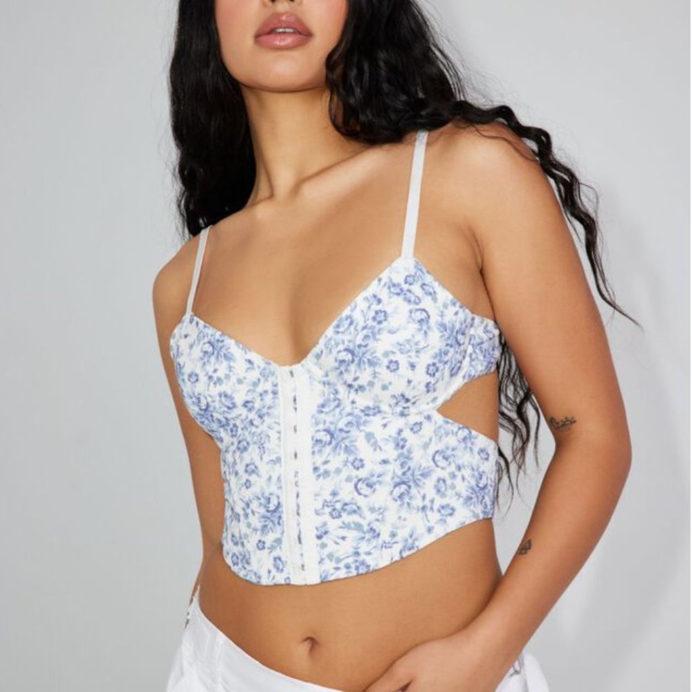 Garage Bianca Cut Out Corset